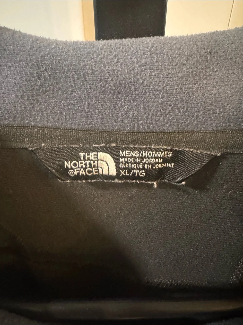 The North Face Quarter Zip Pullover Men’s XL Gray Blue Colorblock Fleece